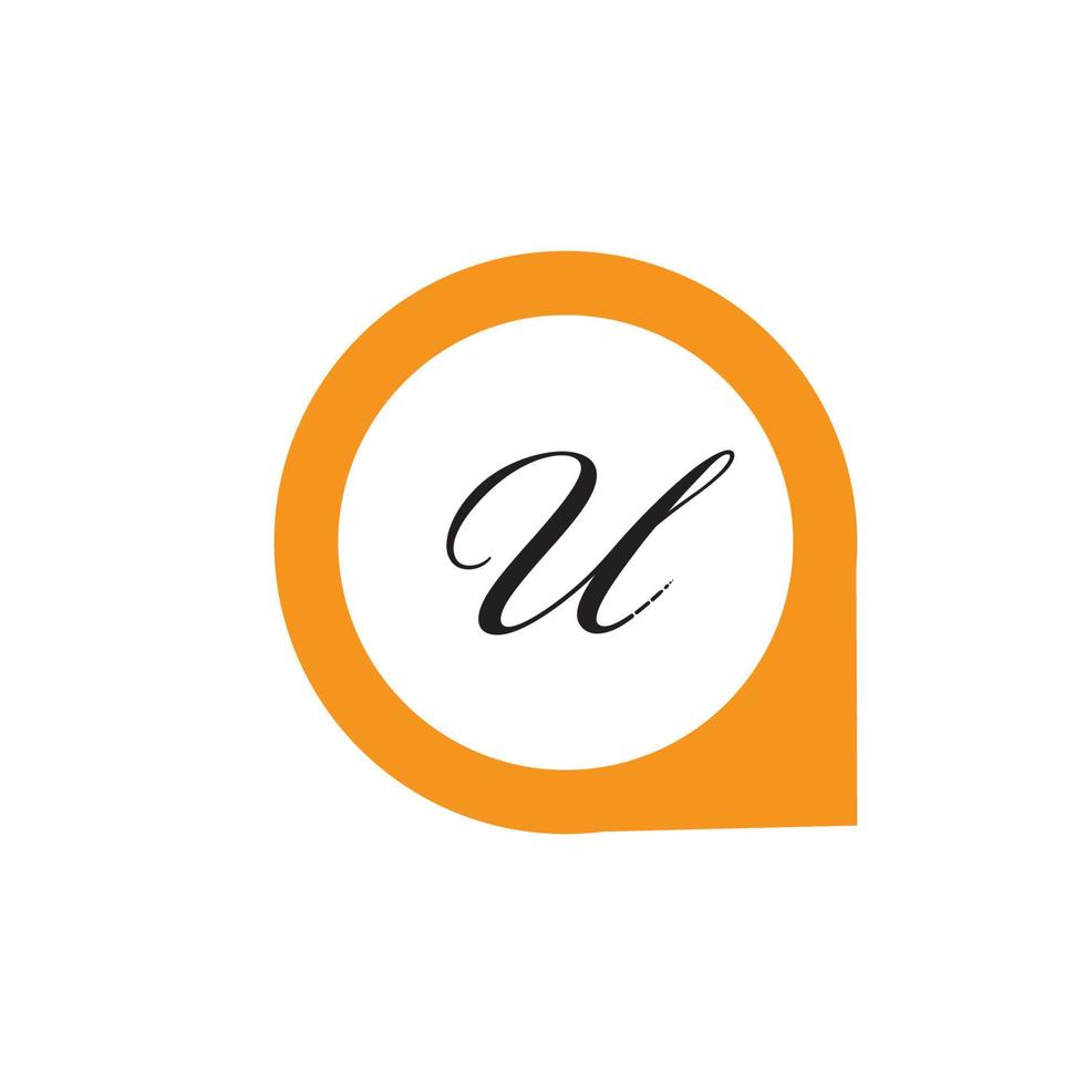 modèle de conception de logo vectoriel d'unité abstraite d'entreprise lettre u