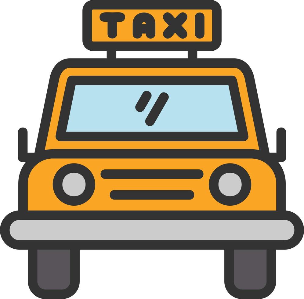 conception d'icône de vecteur de taxi