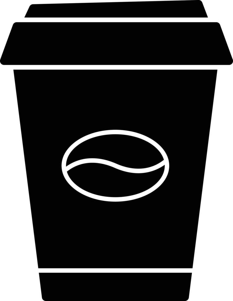 icône de glyphe de tasse à café vecteur