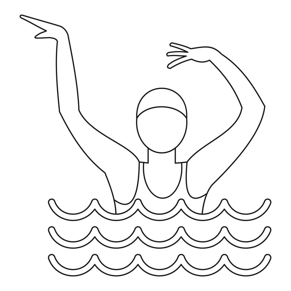 icône de la figure de danse, style simple vecteur