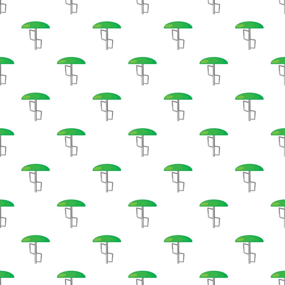 modèle de parapluie de terrain de jeu vert, style cartoon vecteur