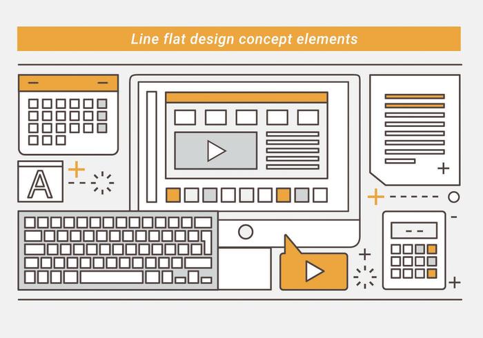 Design Illustration Vecteur libre linéaire