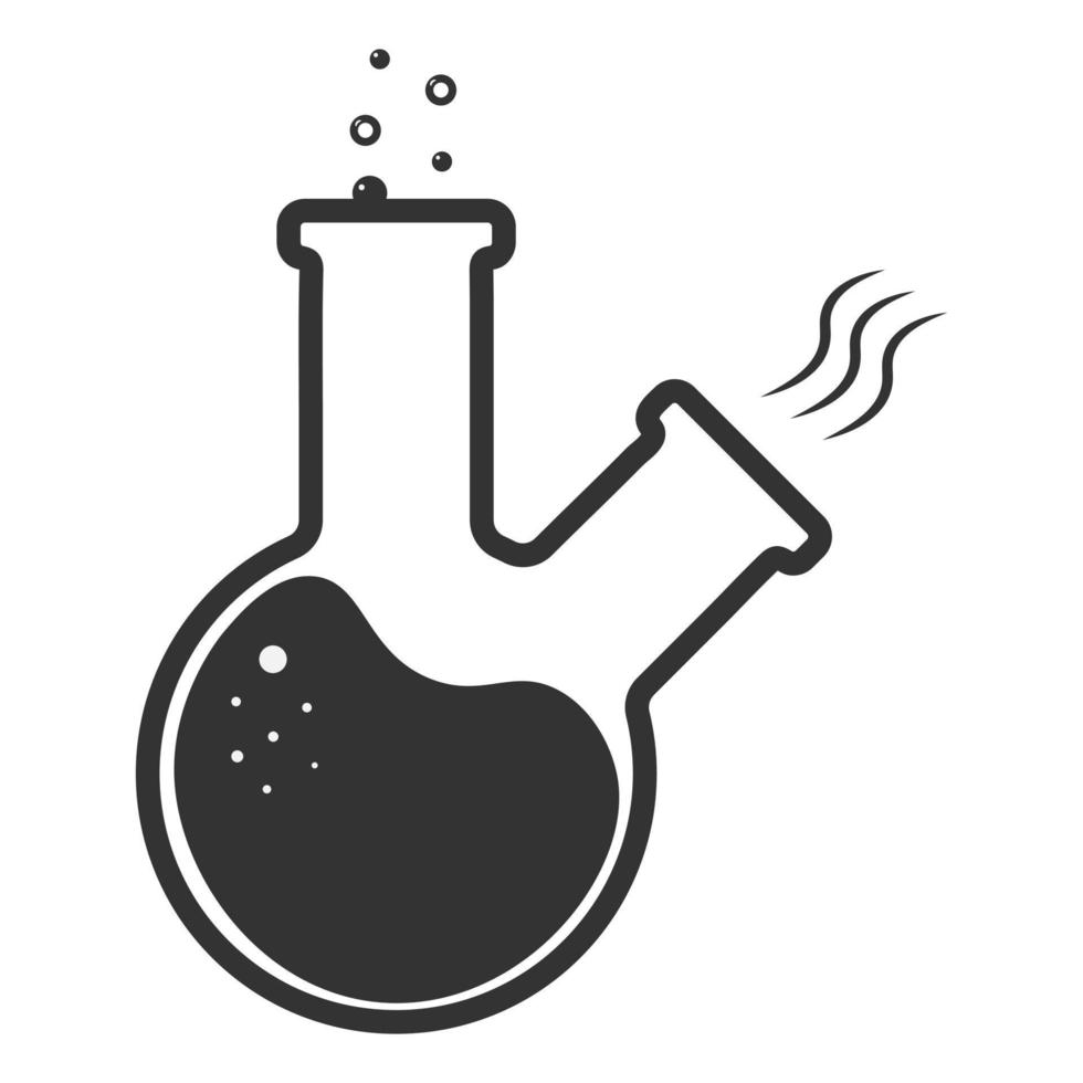 icône de flacon de laboratoire. illustration vectorielle vecteur