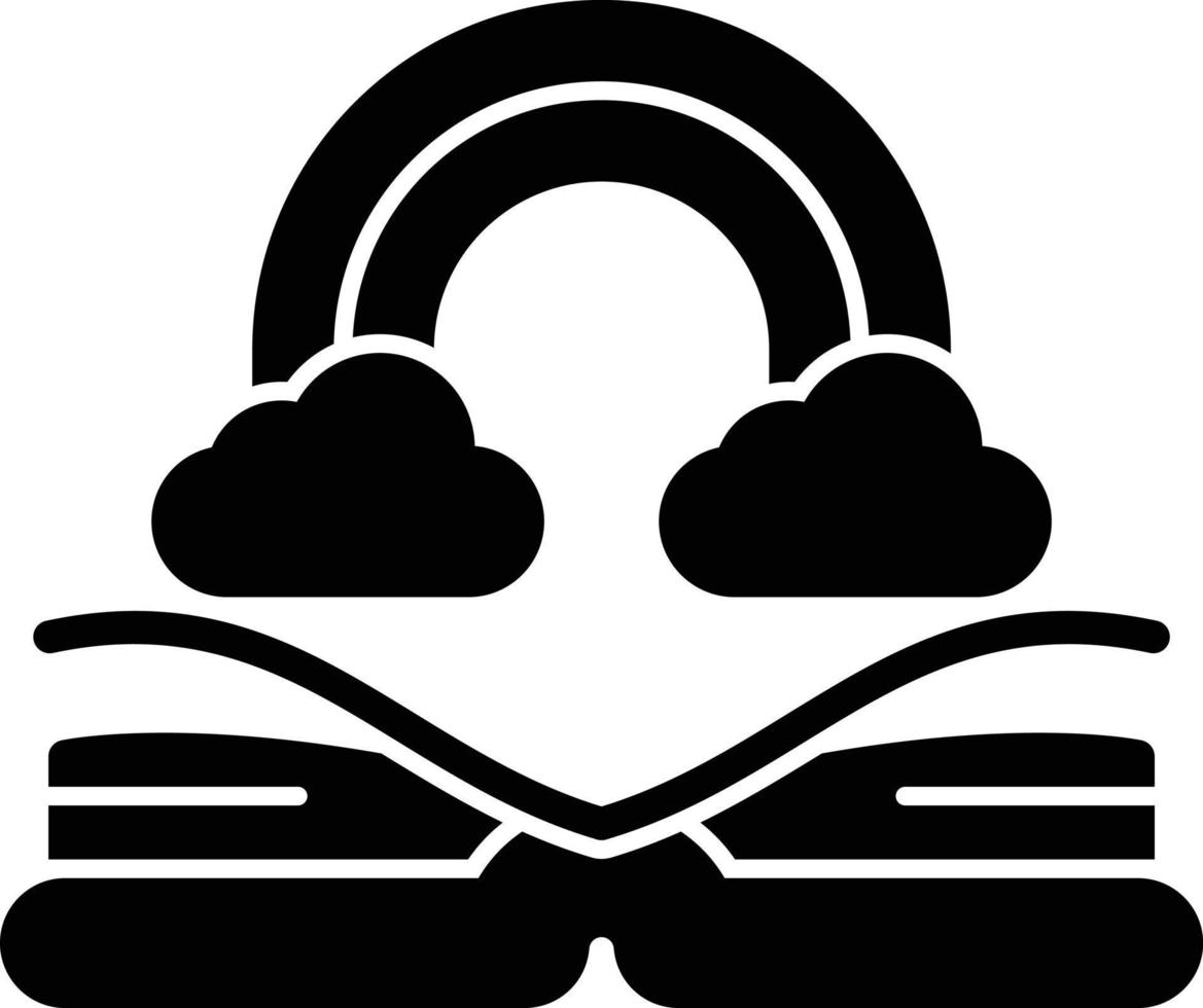 icône de glyphe de table de fées vecteur