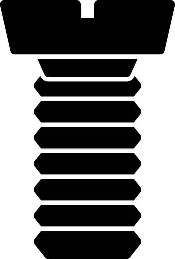 icône de glyphe de vis vecteur