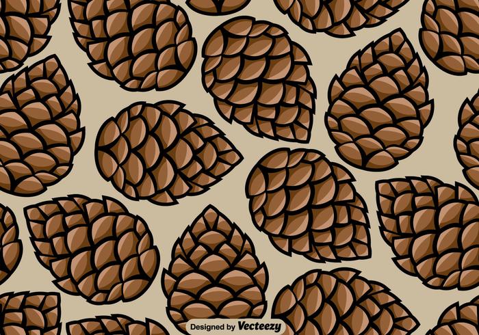 Pine Cone Seamless - vecteur