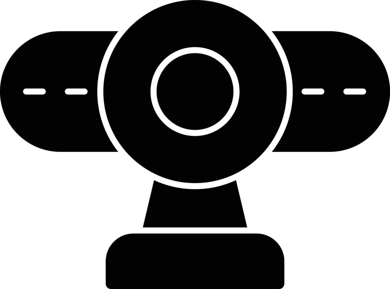 icône de glyphe de webcam vecteur