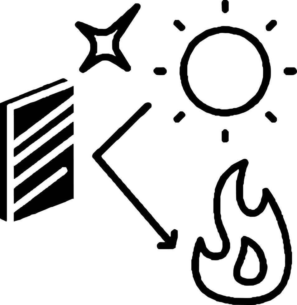 icône du soleil sur fond blanc, illustration du symbole de l'icône du soleil en noir sur fond blanc vecteur