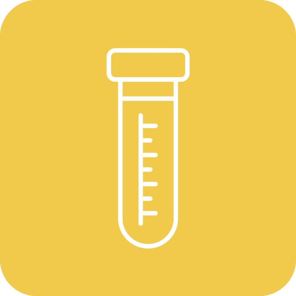 ligne de tube à essai icônes d'arrière-plan de coin rond vecteur