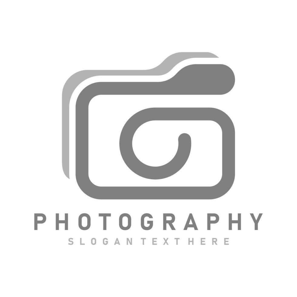 vecteur de conception d'icône de logo de photographie