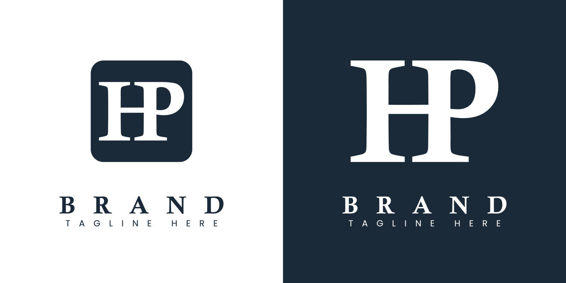 logo hp de lettre moderne, adapté à toute entreprise ou identité avec les initiales hp ou ph. vecteur