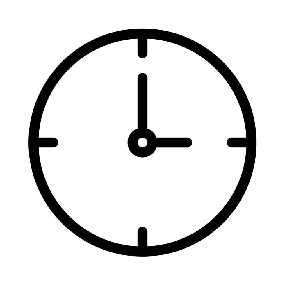 icône d'horloge isolée sur fond blanc. illustration vectorielle. ep 10. vecteur