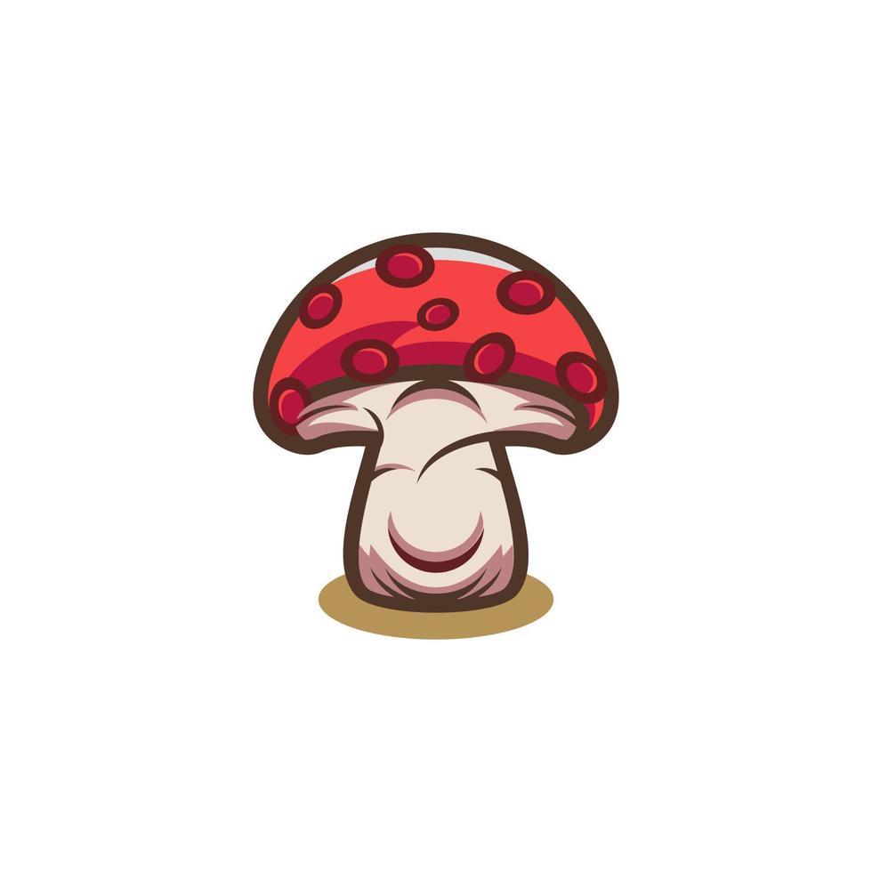 modèle d'illustration de logo vectoriel champignon