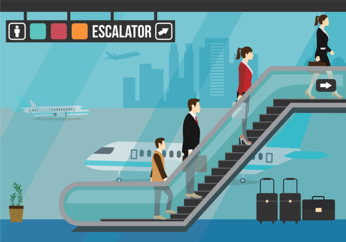 Illustration vectorielle Escalator vecteur