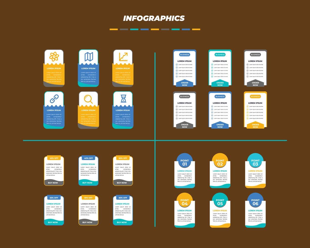 conception infographique de vecteur