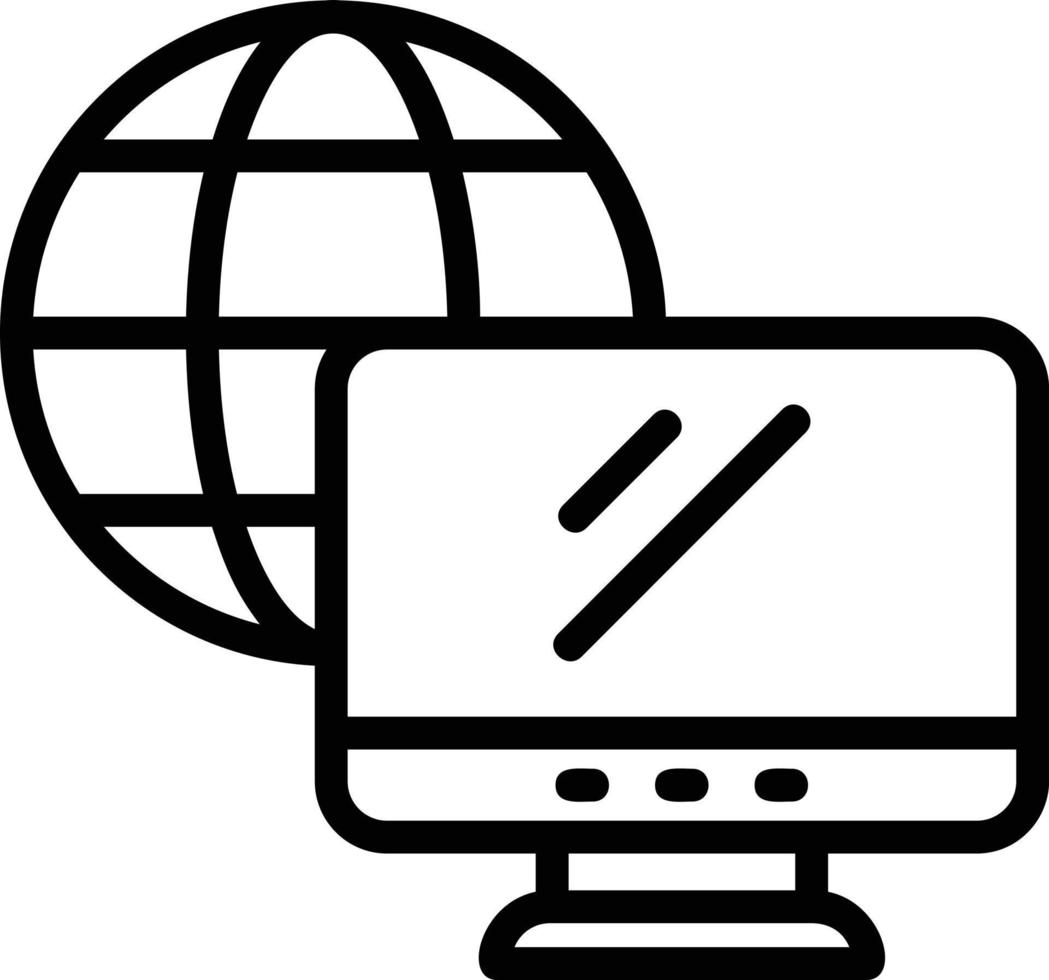 conception d'icône de vecteur de travail à distance