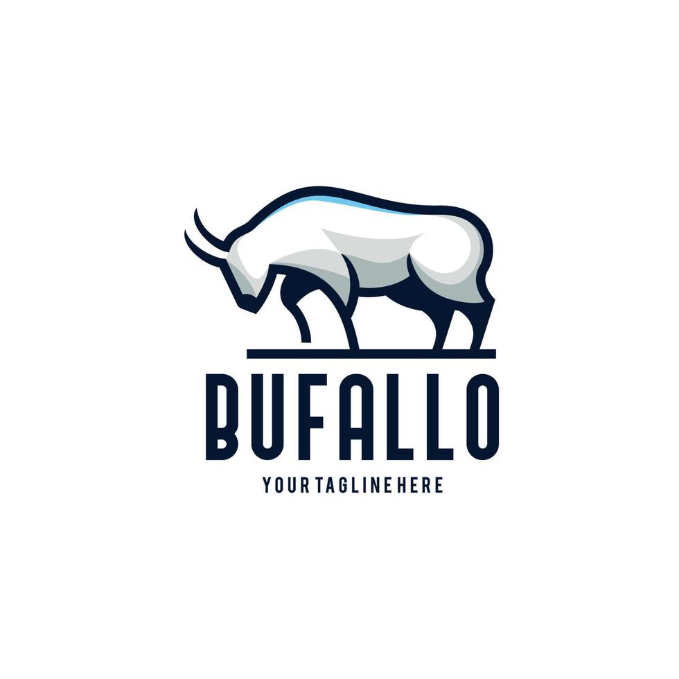 inspiration de modèle de conception de logo de buffle - vecteur