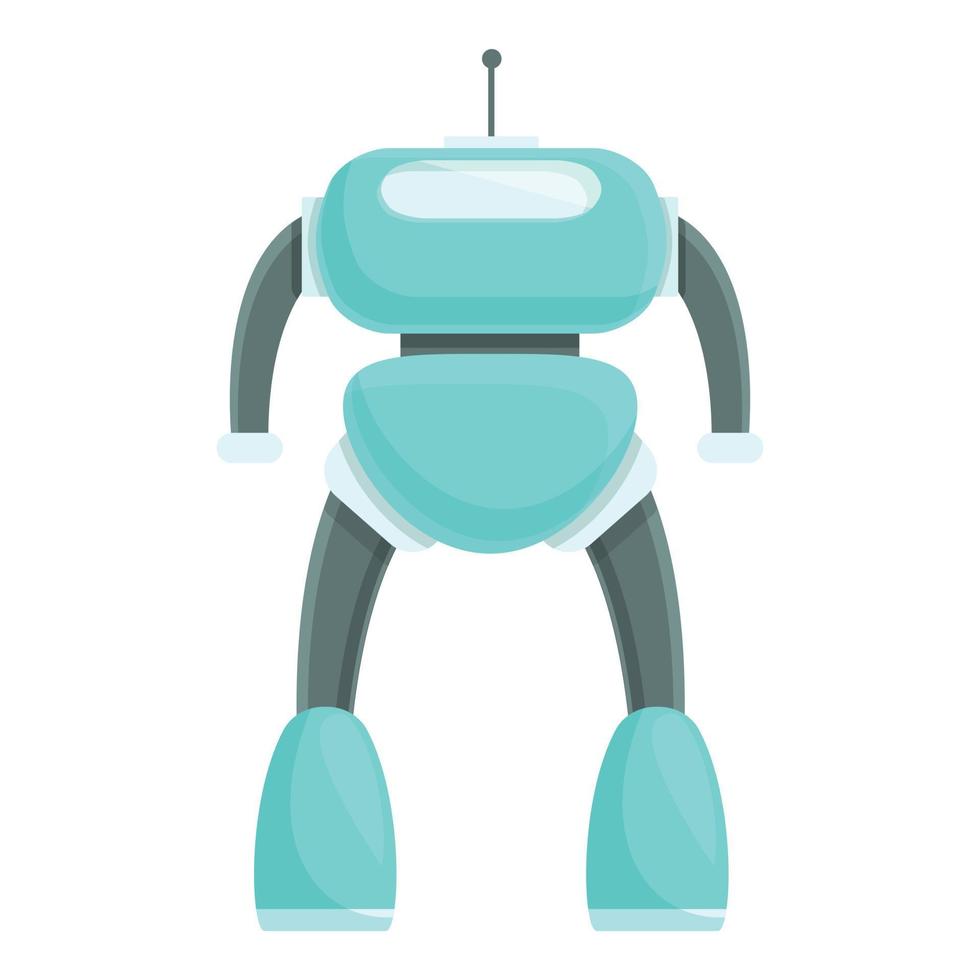 vecteur de dessin animé icône robot futuriste. éducation des enfants