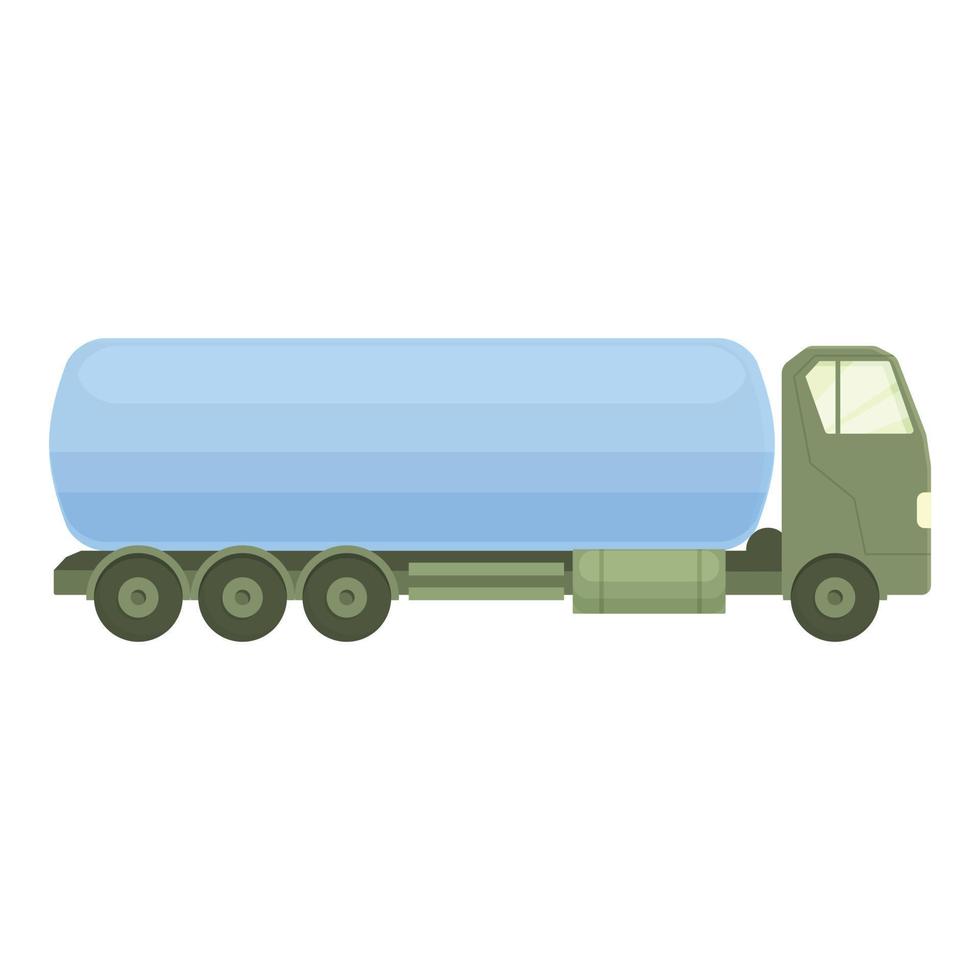 vecteur de dessin animé d'icône de camion-citerne de véhicule. essence de camion