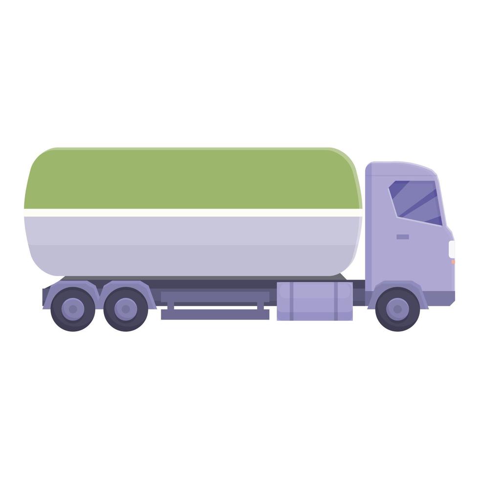 vecteur de dessin animé d'icône de camion de camion. pétrolier