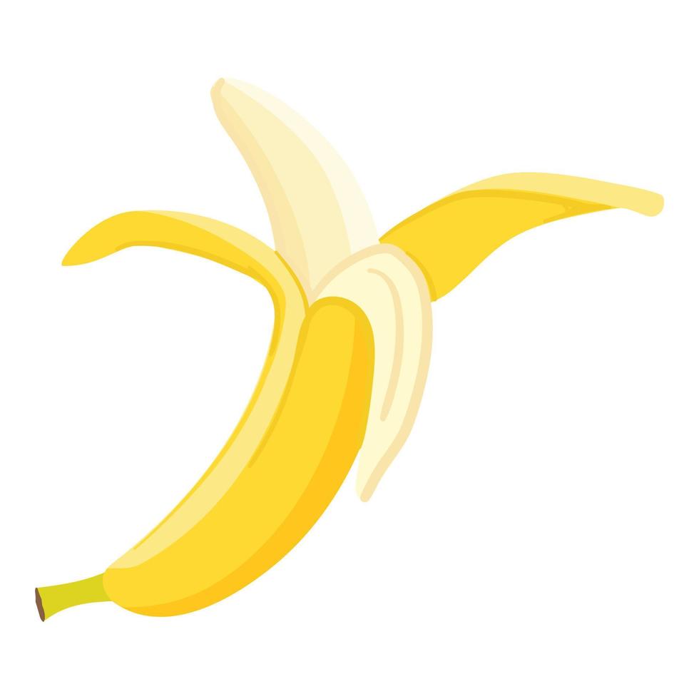 vecteur de dessin animé d'icône de banane fraîche. plante tropicale