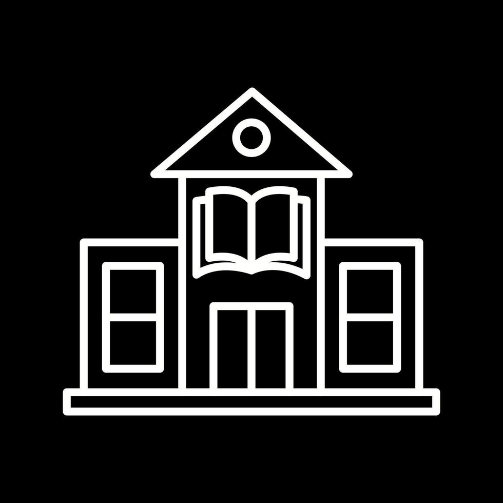 icône de vecteur de construction de bibliothèque