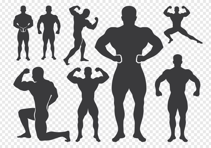 Bodybuilder Vector Silhouette