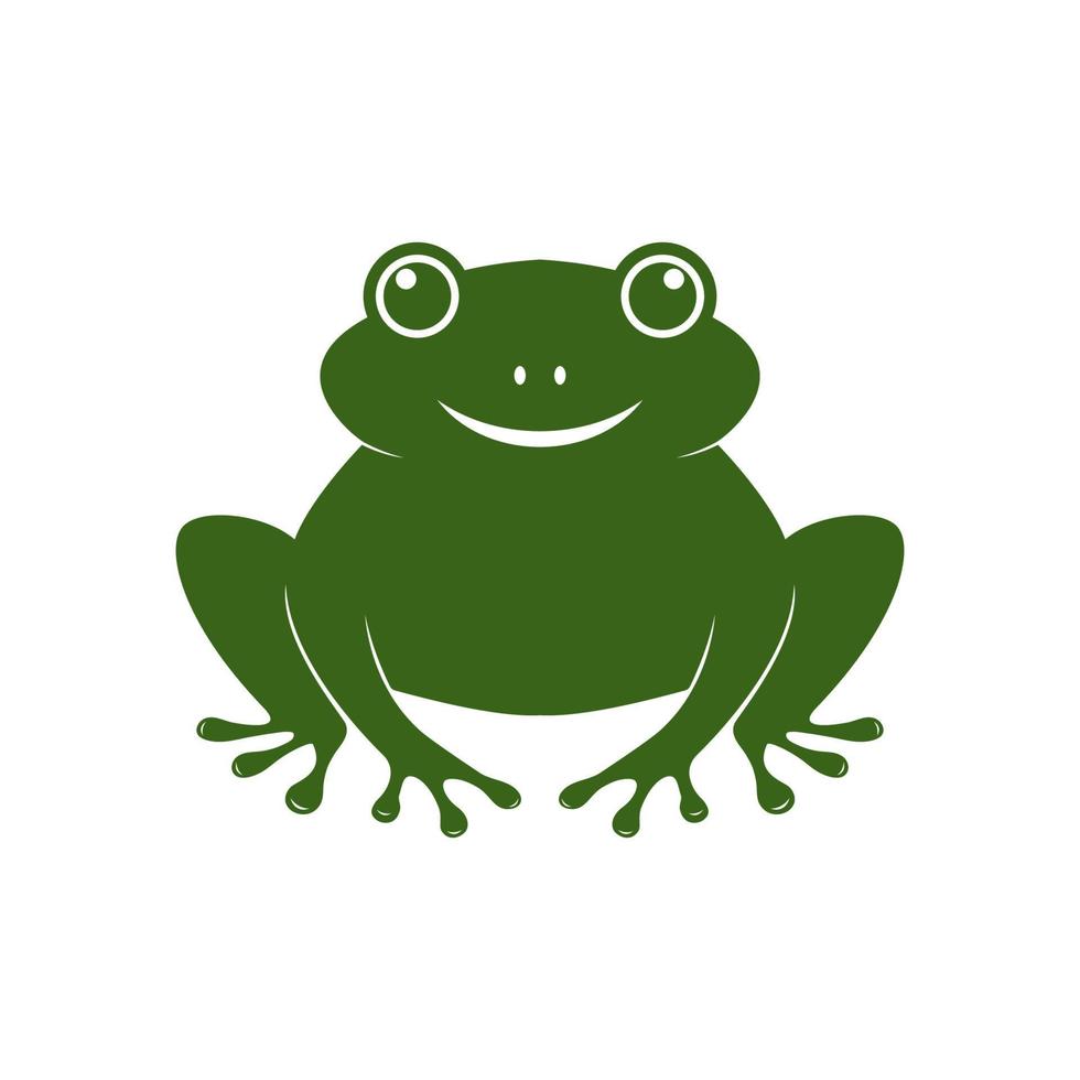 grenouille logo modèle vecteur icône illustration