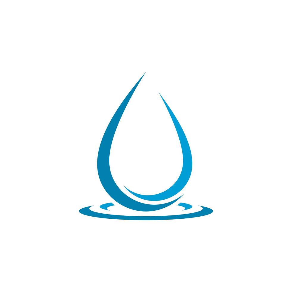 ensemble de symboles abstraits de gouttes d'eau, logo vecteur