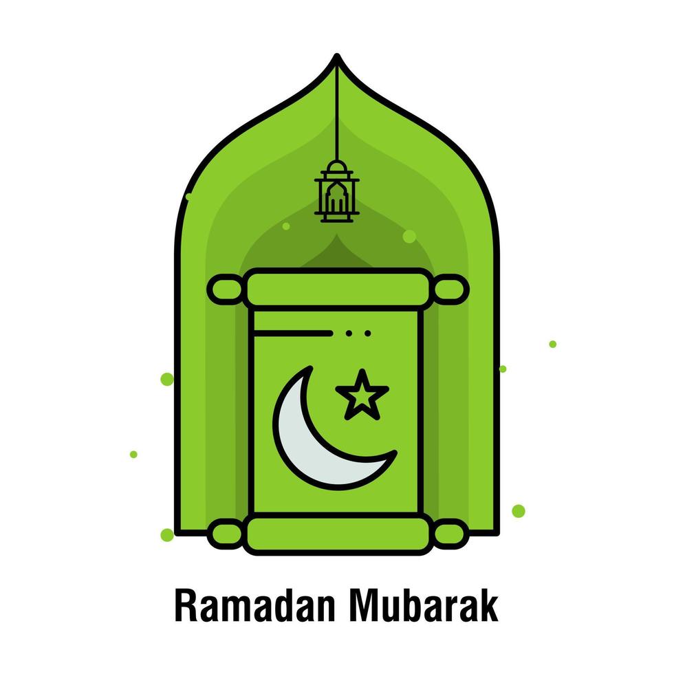 ramadan kareem concept bannière illustration vectorielle vecteur