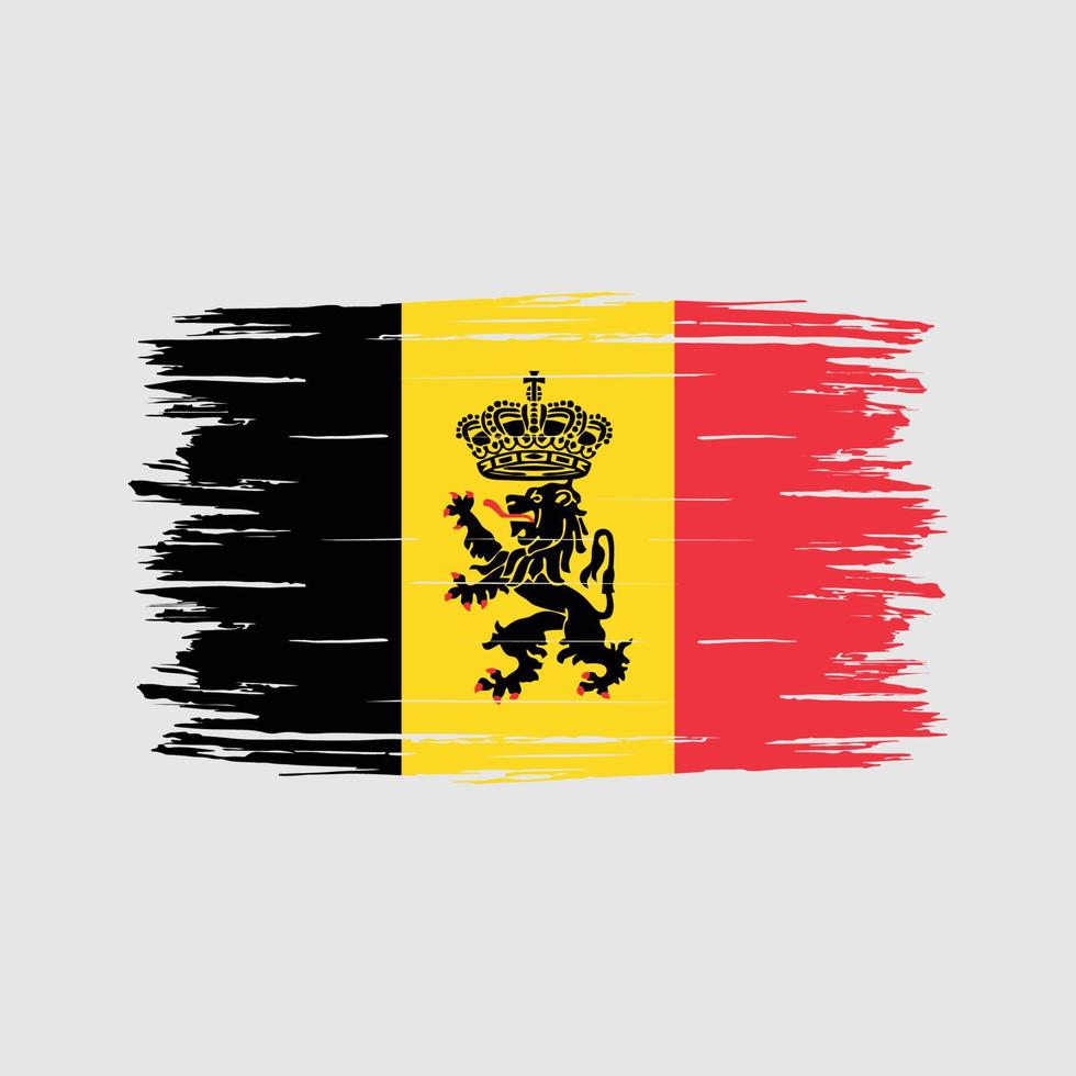 brosse drapeau belgique vecteur