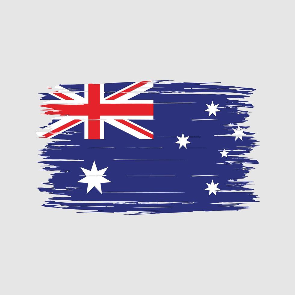 brosse drapeau australien vecteur