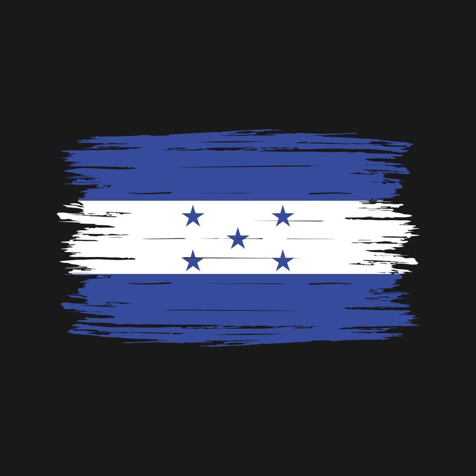 pinceau drapeau honduras vecteur