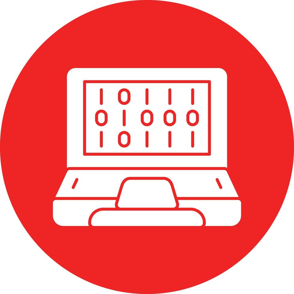 conception d'icône de vecteur de code binaire