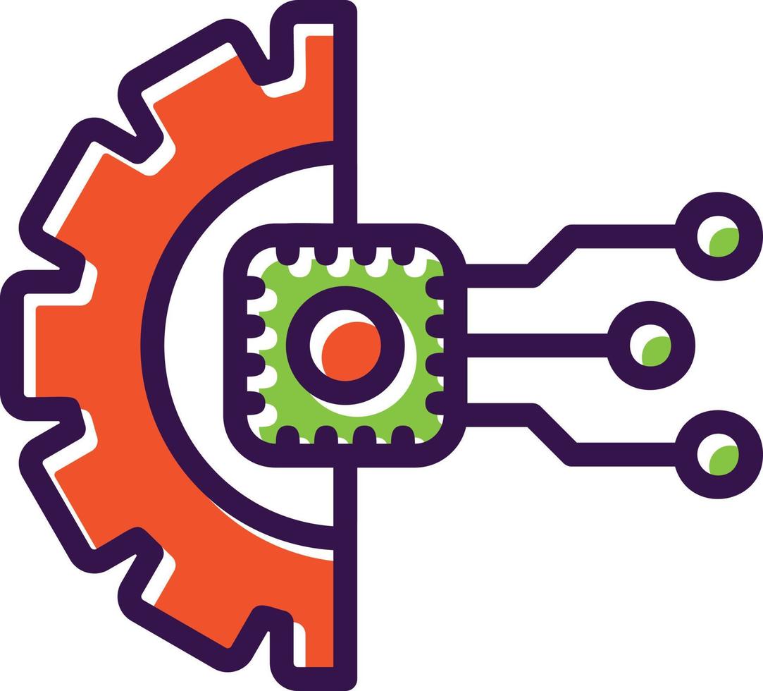 conception d'icône de vecteur d'automatisation