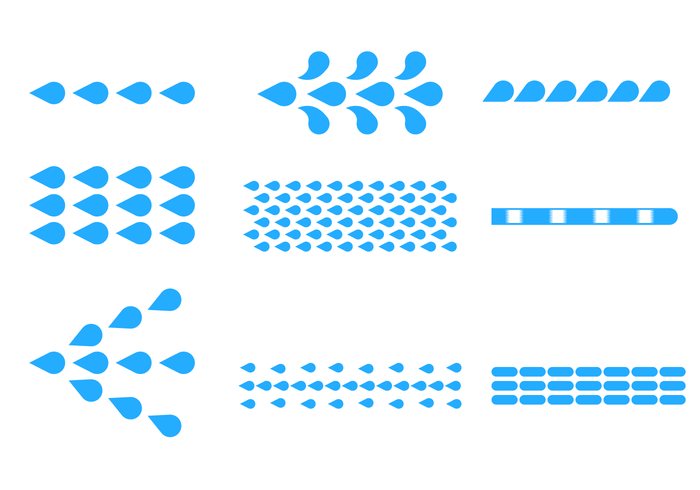 Blue Flat Water Jet Vector