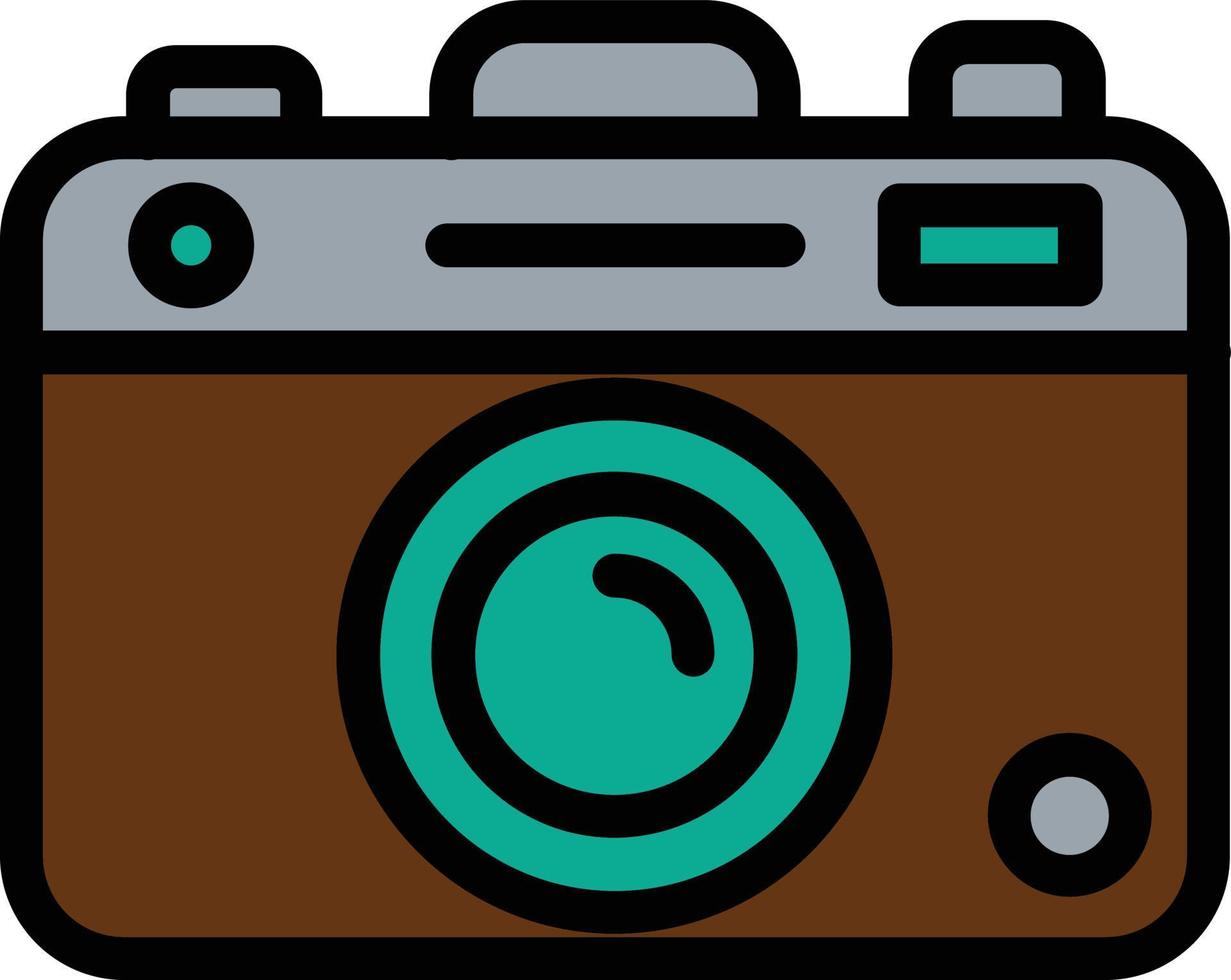 conception d'icône vecteur rétro caméra