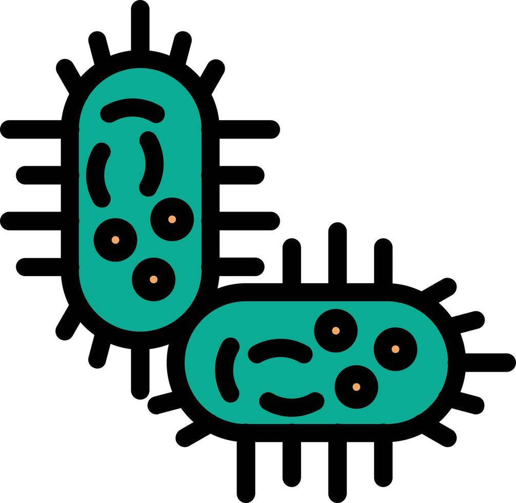 conception d'icône de vecteur de bactérie