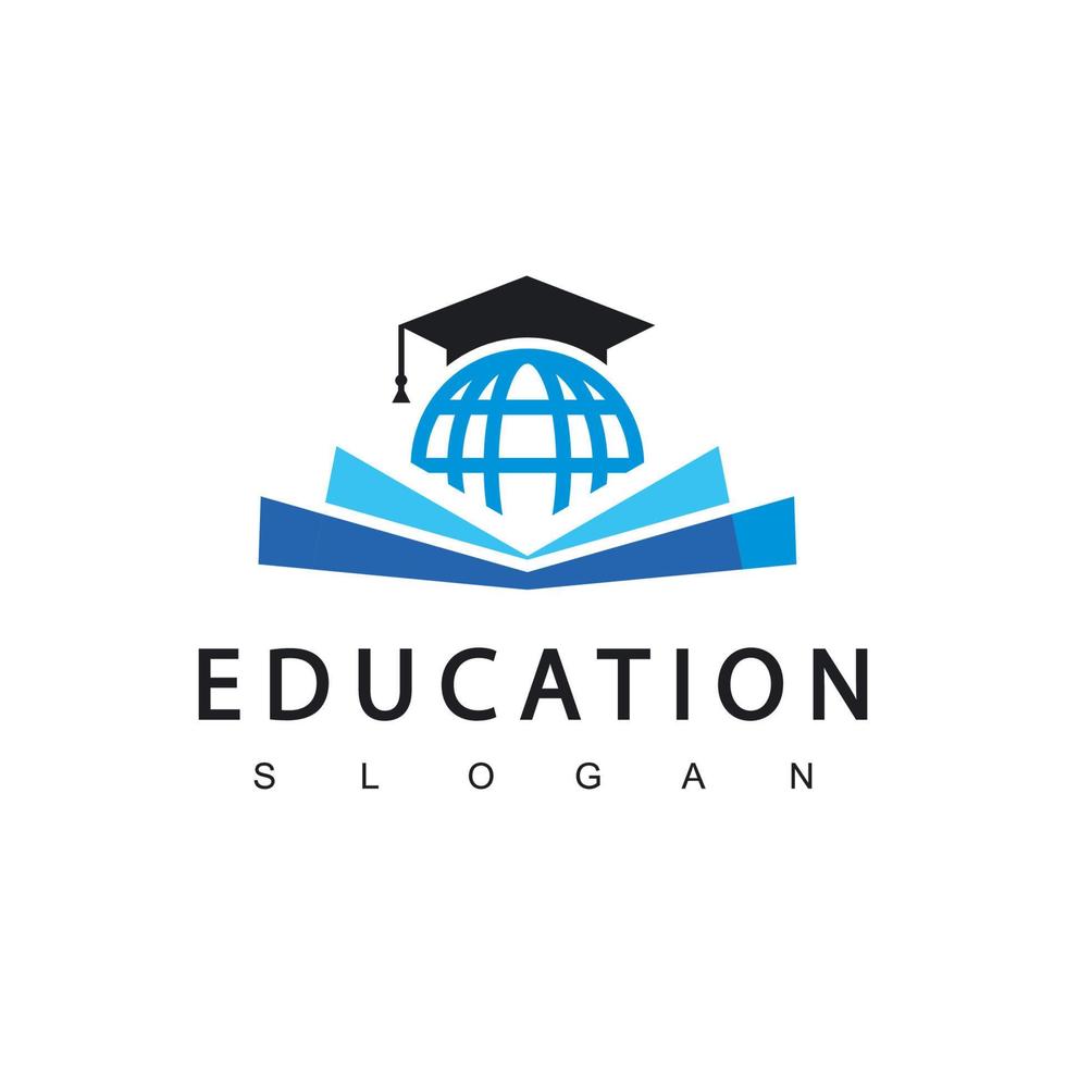 modèle de conception de logo d'éducation, illustration vectorielle vecteur