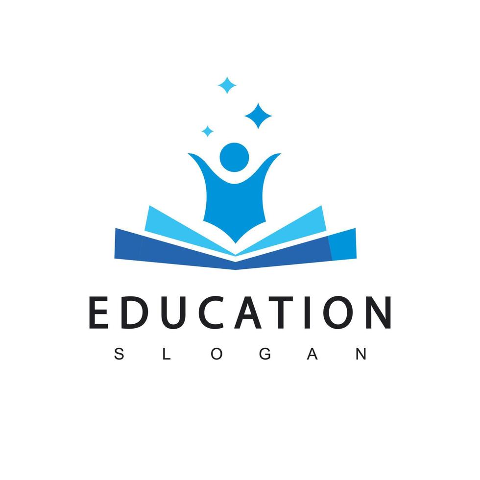 modèle de conception de logo d'éducation, illustration vectorielle vecteur