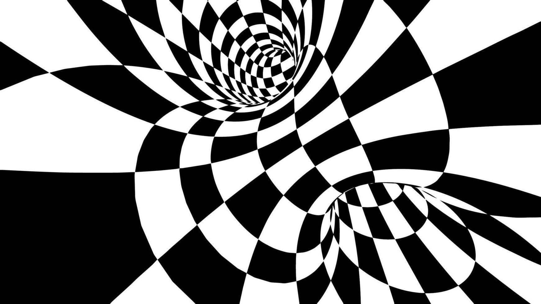 illustration vectorielle de tore à carreaux eps 10. vecteur d'illusion d'optique. fond de championnat de course.