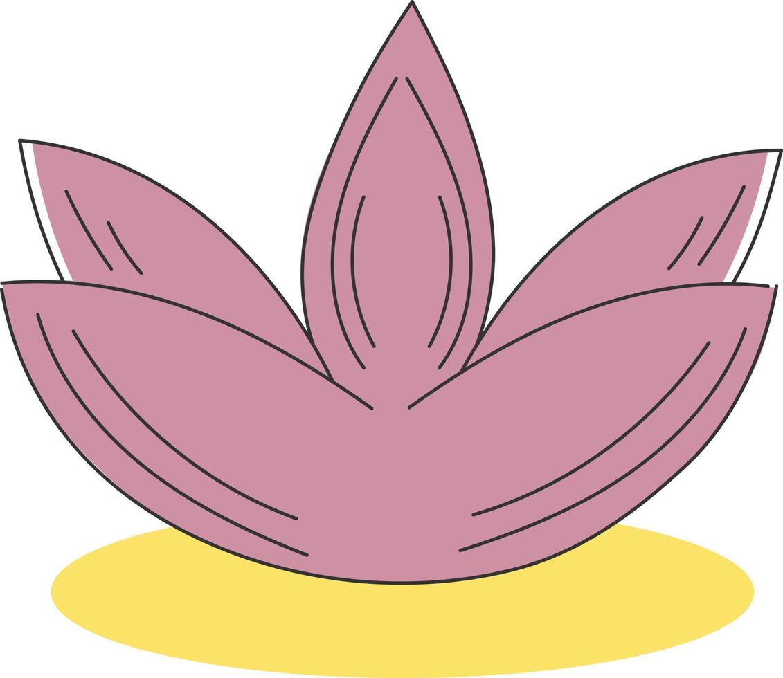 illustration de fleur de lotus spa vecteur