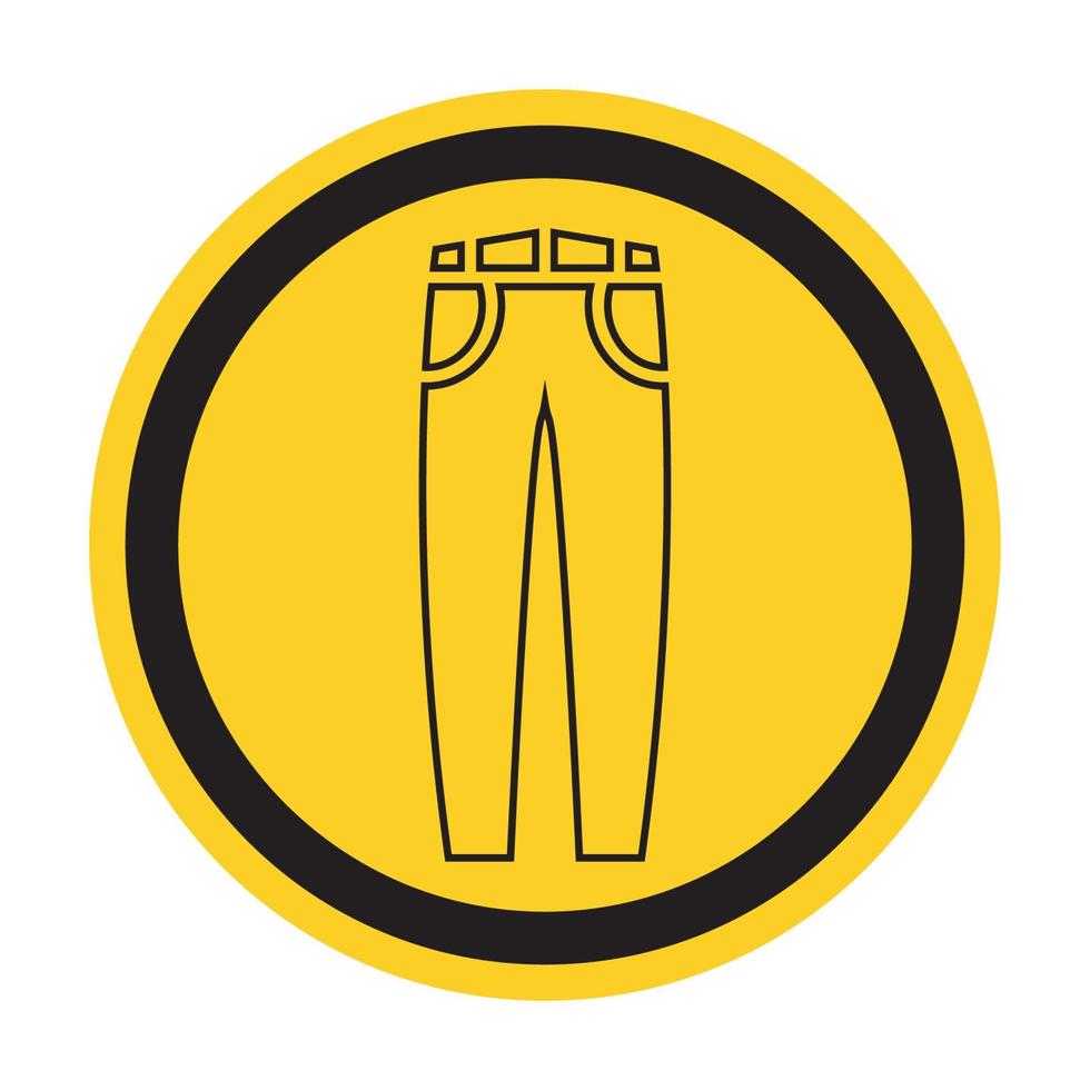 icône de vecteur de jeans isolé sur fond blanc