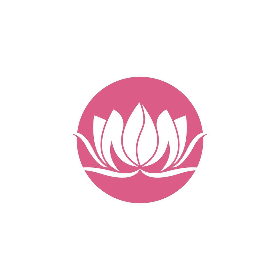 illustration d'icône de vecteur de symbole de lotus