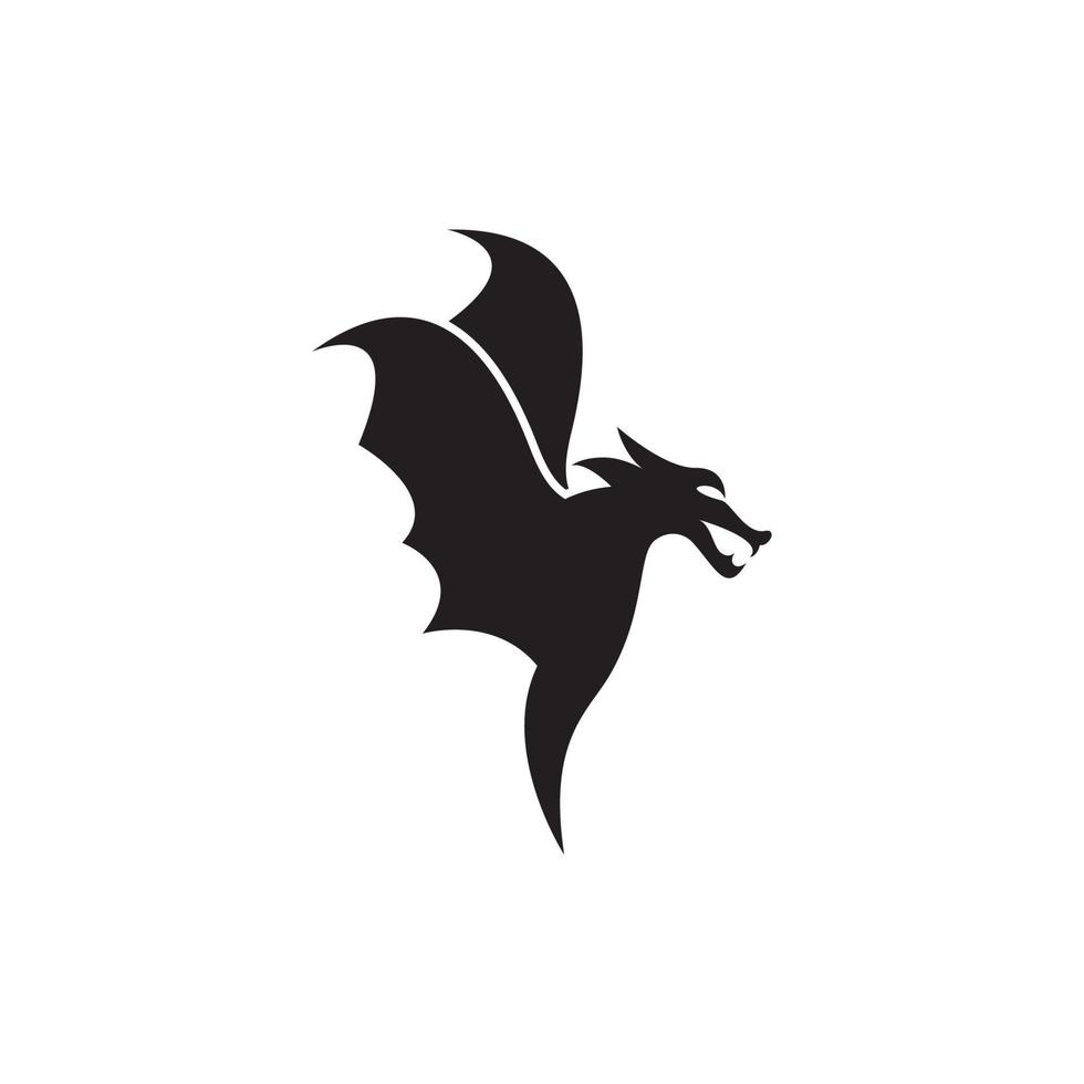 illustration de symbole de tête de dragon vecteur