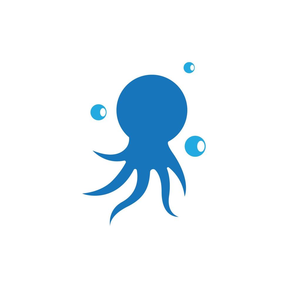 illustration de l'icône vectorielle du symbole de la pieuvre vecteur