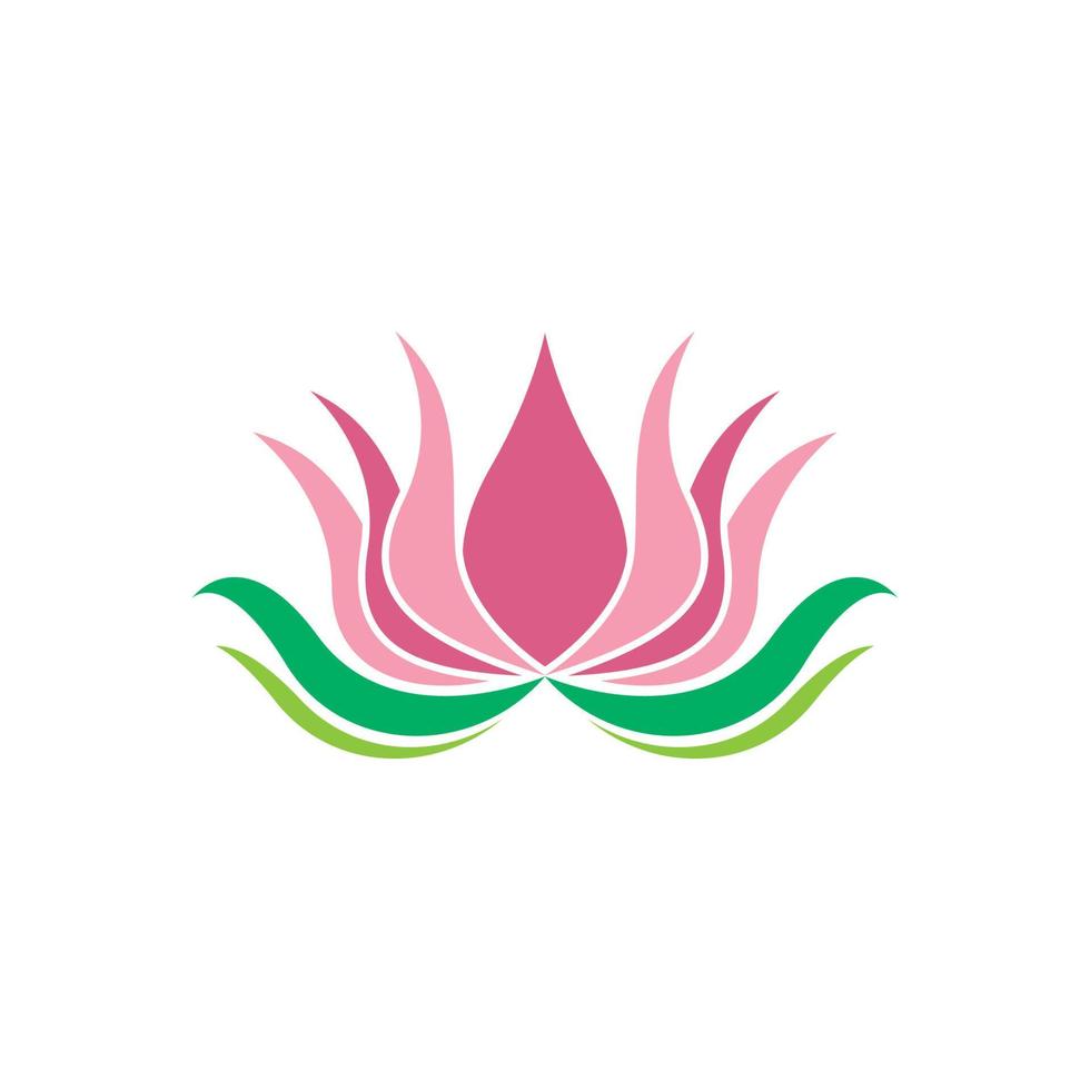 illustration d'icône de vecteur de symbole de lotus