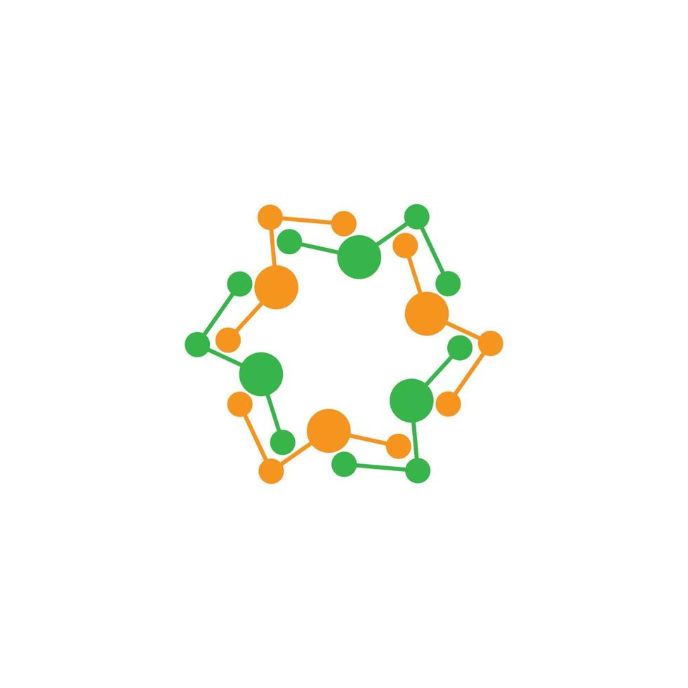 illustration d'icône de vecteur de molécule