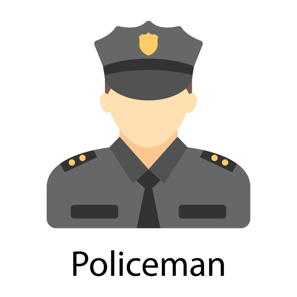 concepts de policier à la mode vecteur