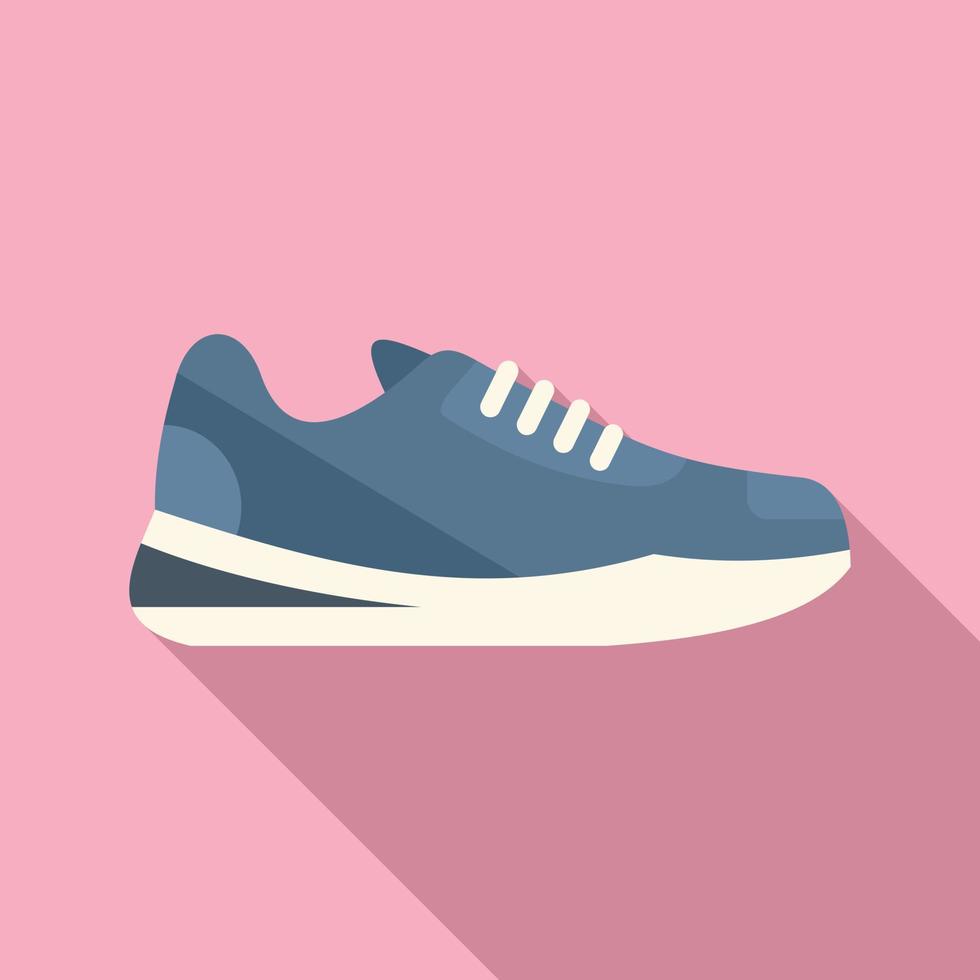 vecteur plat d'icône de sneaker propre. chaussure de sport